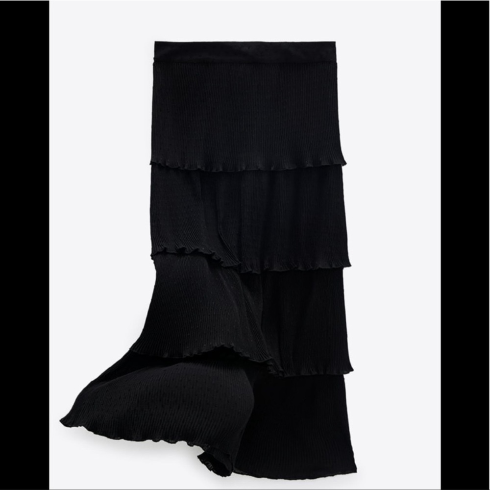 Zara black midi skirt - Picture 4 of 6